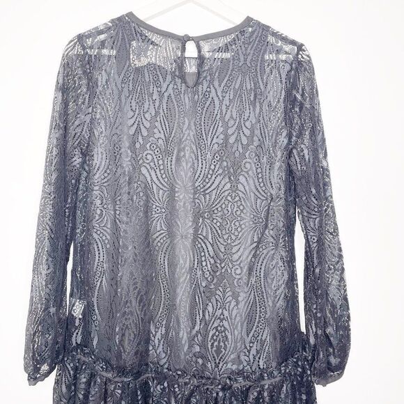 JOHNNY WAS Rai Lace Black Dress  - Picture 10 of 13